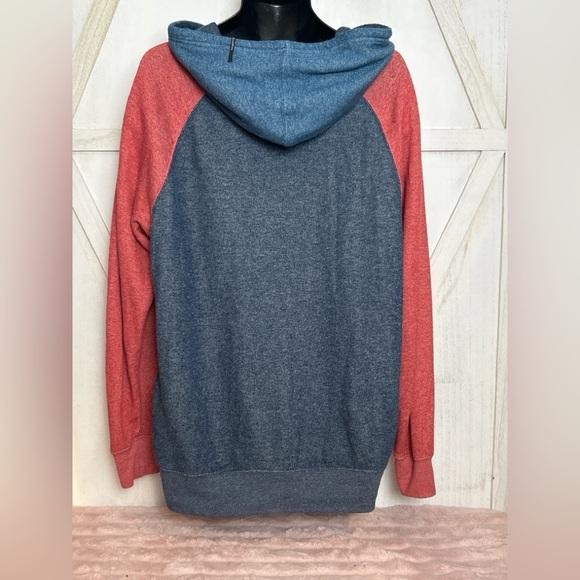 Billabong Men’s Full Zip Hoodie Large Colorblock Surf Skate Sweatshirt. 0001 - Picture 3 of 5